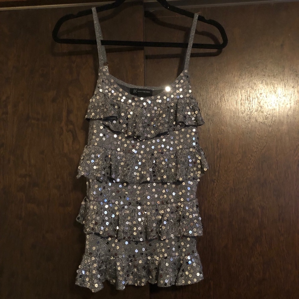Sequined Top Silver